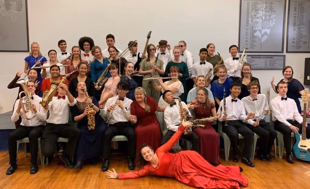 The Rosehill College Argentina Music Tour singers and musicians