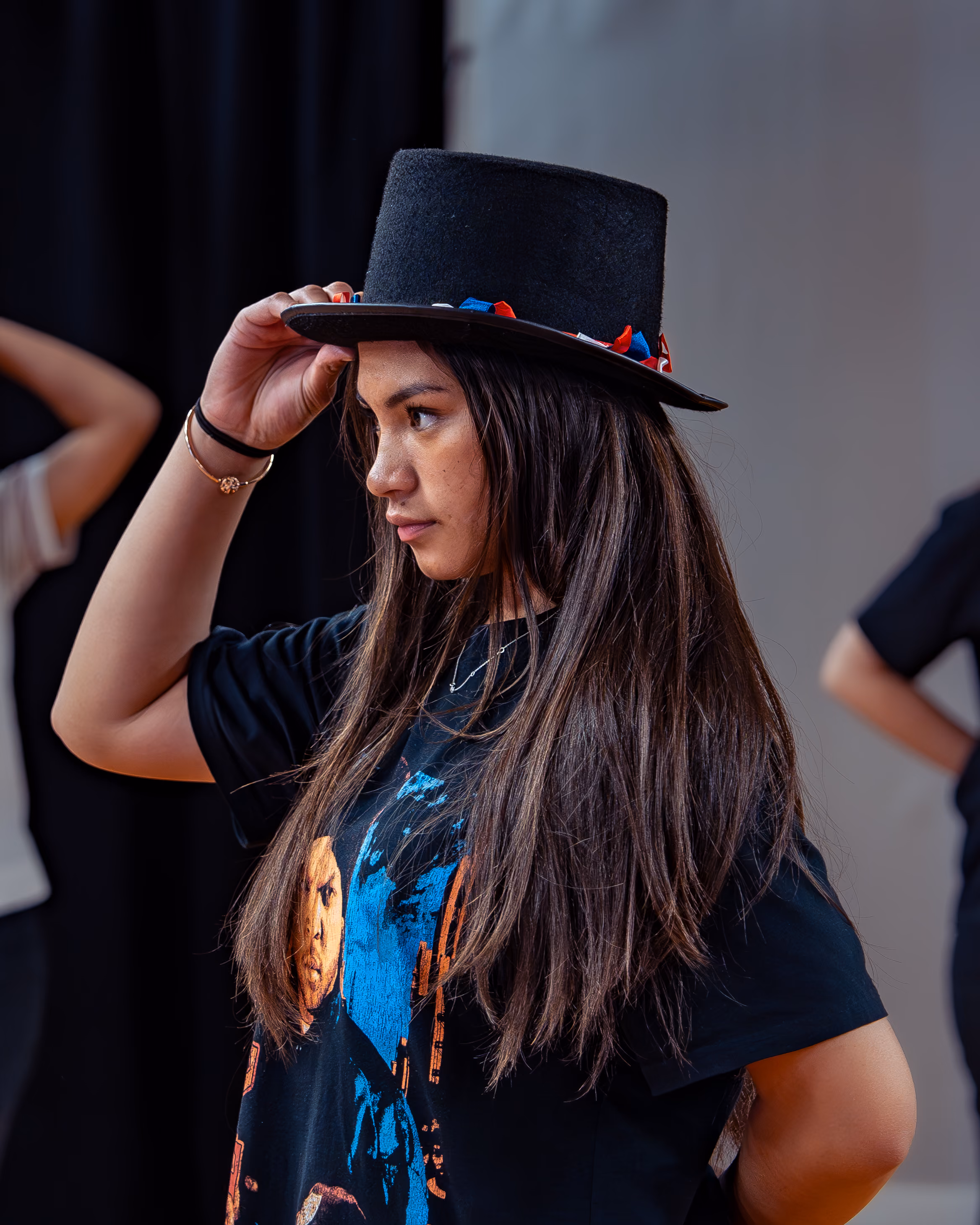 A Rosehill College student performing in a dance showcase